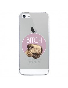 Coque iPhone 5/5S et SE Bulldog Bitch Transparente -...