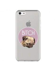 Coque iPhone 5C Bulldog Bitch Transparente - Maryline...