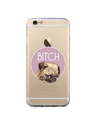 Coque iPhone 6 et 6S Bulldog Bitch Transparente - Maryline Cazenave