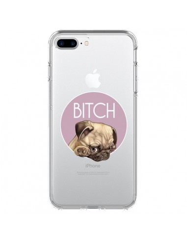 Coque iPhone 7 Plus et 8 Plus Bulldog Bitch Transparente - Maryline Cazenave