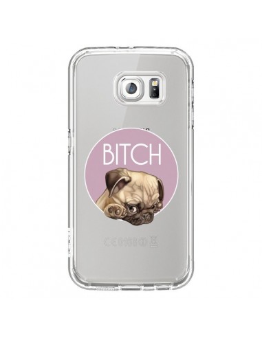 Coque Bulldog Bitch Transparente pour Samsung Galaxy S6 - Maryline Cazenave