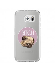Coque Bulldog Bitch Transparente pour Samsung Galaxy S6...