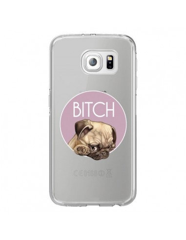 Coque Bulldog Bitch Transparente pour Samsung Galaxy S6 Edge - Maryline Cazenave