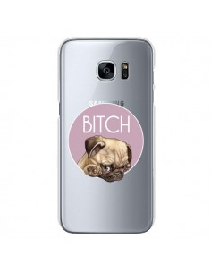 Coque Bulldog Bitch Transparente pour Samsung Galaxy S7 -...