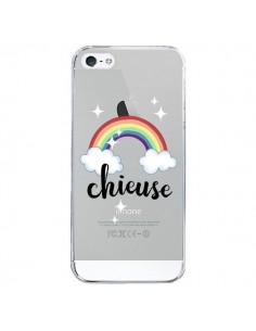 Coque iPhone 5/5S et SE Chieuse Arc En Ciel Transparente...