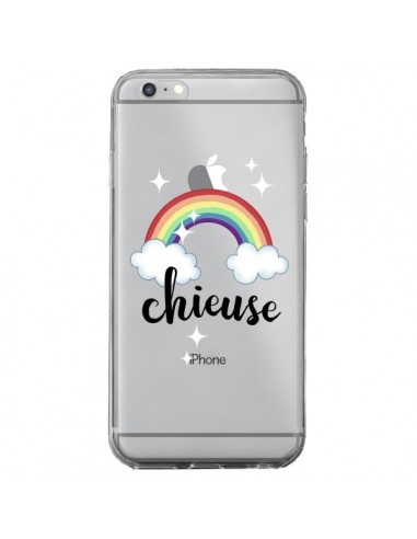 Coque iPhone 6 Plus et 6S Plus Chieuse Arc En Ciel Transparente - Maryline Cazenave