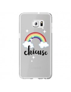 Coque Chieuse Arc En Ciel Transparente pour Samsung...