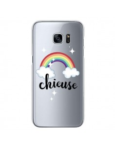 Coque Chieuse Arc En Ciel Transparente pour Samsung...