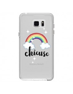 Coque Chieuse Arc En Ciel Transparente pour Samsung...