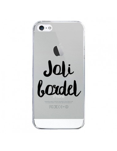 Coque iPhone 5/5S et SE Joli Bordel Transparente - Maryline Cazenave