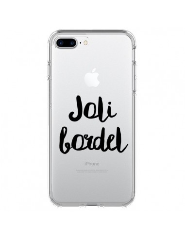 Coque iPhone 7 Plus et 8 Plus Joli Bordel Transparente - Maryline Cazenave