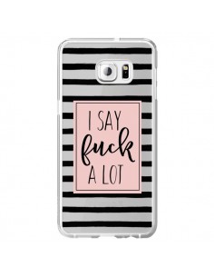 Coque I Say Fuck A Lot Transparente pour Samsung Galaxy...