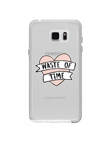 Coque Waste Of Time Transparente pour Samsung Galaxy Note 5 - Maryline Cazenave