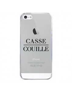 Coque iPhone 5/5S et SE Casse Couille Transparente -...