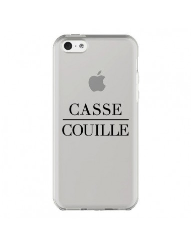 Coque iPhone 5C Casse Couille Transparente - Maryline Cazenave