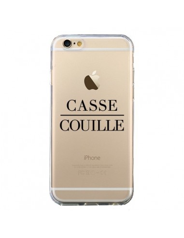 Coque iPhone 6 et 6S Casse Couille Transparente - Maryline Cazenave