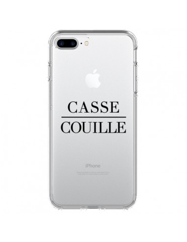 Coque iPhone 7 Plus et 8 Plus Casse Couille Transparente - Maryline Cazenave