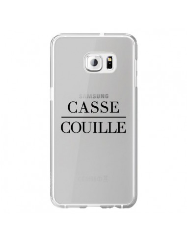 Coque Casse Couille Transparente pour Samsung Galaxy S6 Edge Plus - Maryline Cazenave