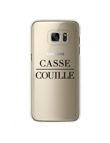 Coque Casse Couille Transparente pour Samsung Galaxy S7 Edge - Maryline Cazenave