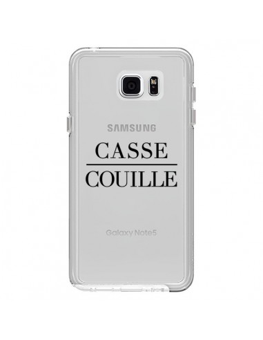Coque Casse Couille Transparente pour Samsung Galaxy Note 5 - Maryline Cazenave
