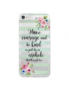 Coque iPhone 7/8 et SE 2020 Courage, Kind, Asshole...
