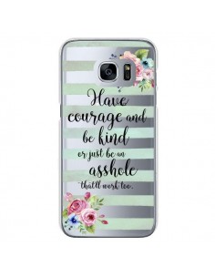 Coque Courage, Kind, Asshole Transparente pour Samsung...