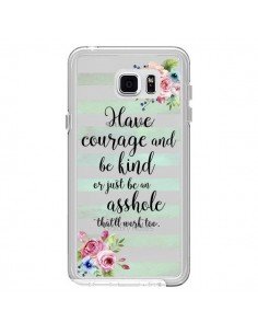 Coque Courage, Kind, Asshole Transparente pour Samsung...