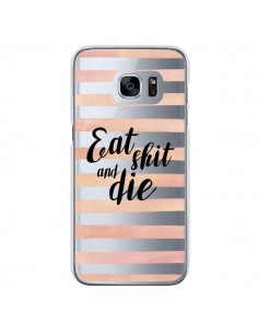 Coque Eat, Shit and Die Transparente pour Samsung Galaxy...