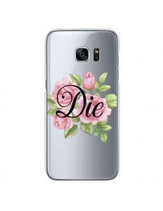 Coque Die Fleurs Transparente pour Samsung Galaxy S7 -...