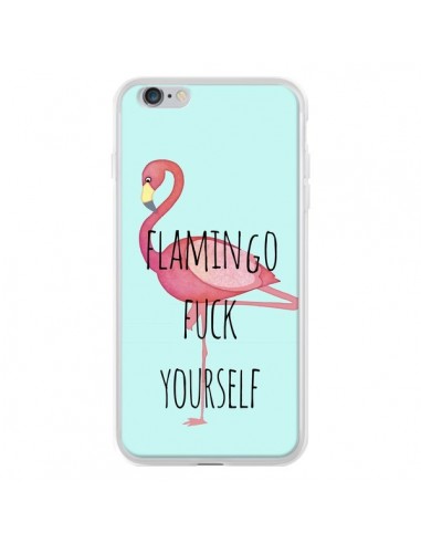 Coque iPhone 6 Plus et 6S Plus Flamingo Fuck Yourself - Maryline Cazenave