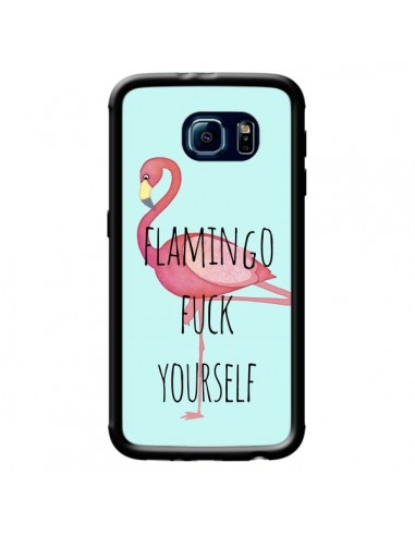 Coque Flamingo Fuck Yourself pour Samsung Galaxy S6 - Maryline Cazenave