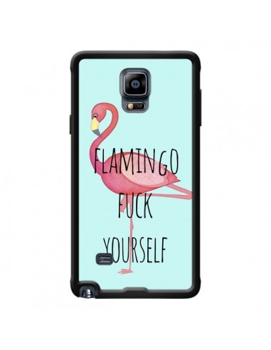 Coque Flamingo Fuck Yourself pour Samsung Galaxy Note 4 - Maryline Cazenave