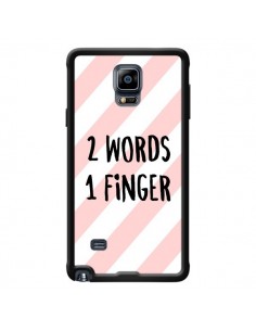 Coque 2 Words 1 Finger pour Samsung Galaxy Note 4 -...