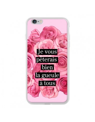 Coque iPhone 6 Plus et 6S Plus Je vous pèterais Fleurs - Maryline Cazenave