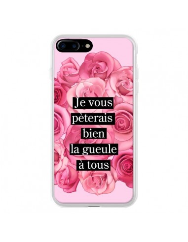 Coque iPhone 7 Plus et 8 Plus Je vous pèterais Fleurs - Maryline Cazenave