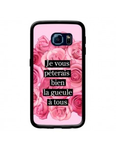 Coque Je vous pèterais Fleurs pour Samsung Galaxy S6 Edge...