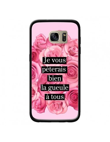 Coque Je vous pèterais Fleurs pour Samsung Galaxy S7 Edge - Maryline Cazenave