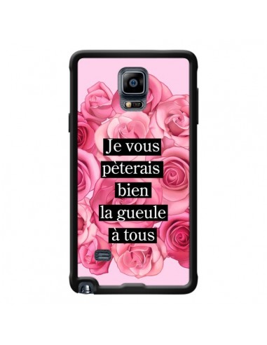 Coque Je vous pèterais Fleurs pour Samsung Galaxy Note 4 - Maryline Cazenave