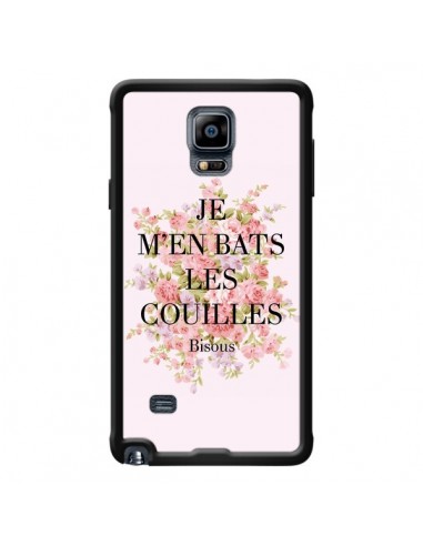 Coque Je m'en bats les couilles Bisous pour Samsung Galaxy Note 4 - Maryline Cazenave