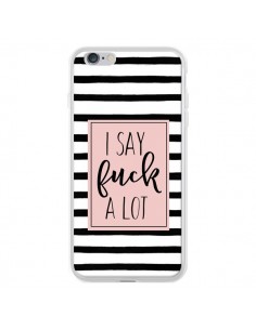 Coque iPhone 6 Plus et 6S Plus Say Fuck A Lot Bandes -...