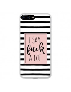 Coque iPhone 7 Plus et 8 Plus Say Fuck A Lot Bandes -...