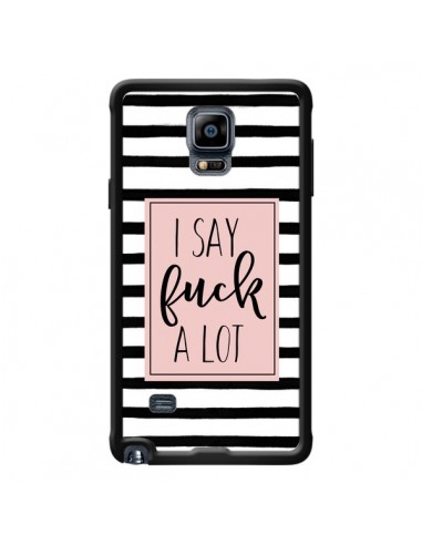 Coque Say Fuck A Lot Bandes pour Samsung Galaxy Note 4 - Maryline Cazenave