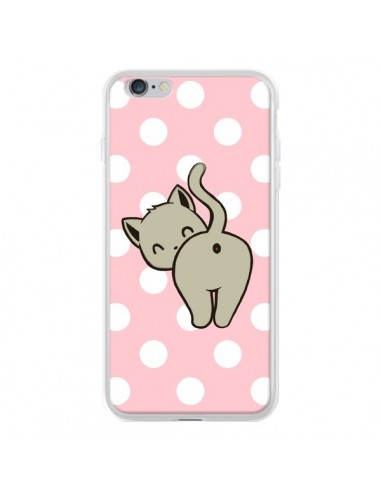 Coque iPhone 6 Plus et 6S Plus Chat Chaton Pois - Maryline Cazenave