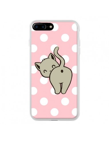 Coque iPhone 7 Plus et 8 Plus Chat Chaton Pois - Maryline Cazenave