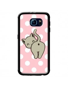 Coque Chat Chaton Pois pour Samsung Galaxy S6 - Maryline...