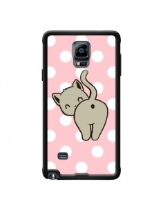 Coque Chat Chaton Pois pour Samsung Galaxy Note 4 -...