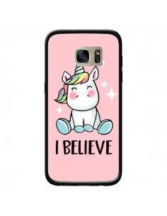 Coque Licorne I Believe pour Samsung Galaxy S7 Edge -...