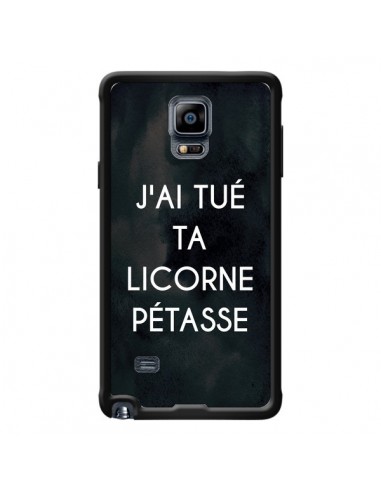 Coque J'ai tué ta Licorne Pétasse pour Samsung Galaxy Note 4 - Maryline Cazenave