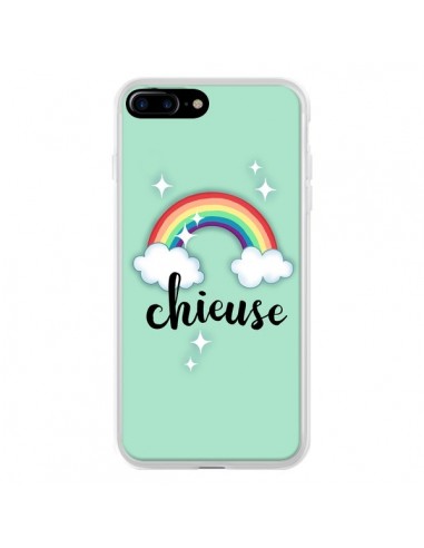 Coque iPhone 7 Plus et 8 Plus Chieuse Arc en Ciel - Maryline Cazenave