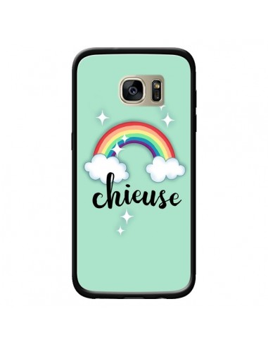 Coque Chieuse Arc en Ciel pour Samsung Galaxy S7 Edge - Maryline Cazenave